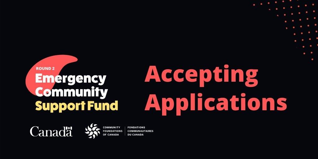 ECSF Round 2 App 2020 Round 2 - Emergency Community Support Fund - Accepting Applications
