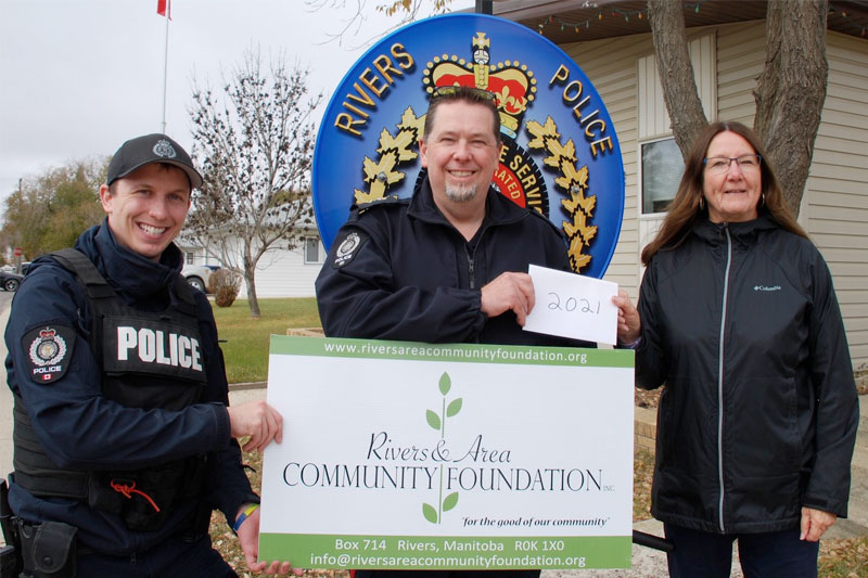  Cst. Dennis Rollins and Sgt. Lon Schwartz, received $2,000 for their Community Safe Space Project.
